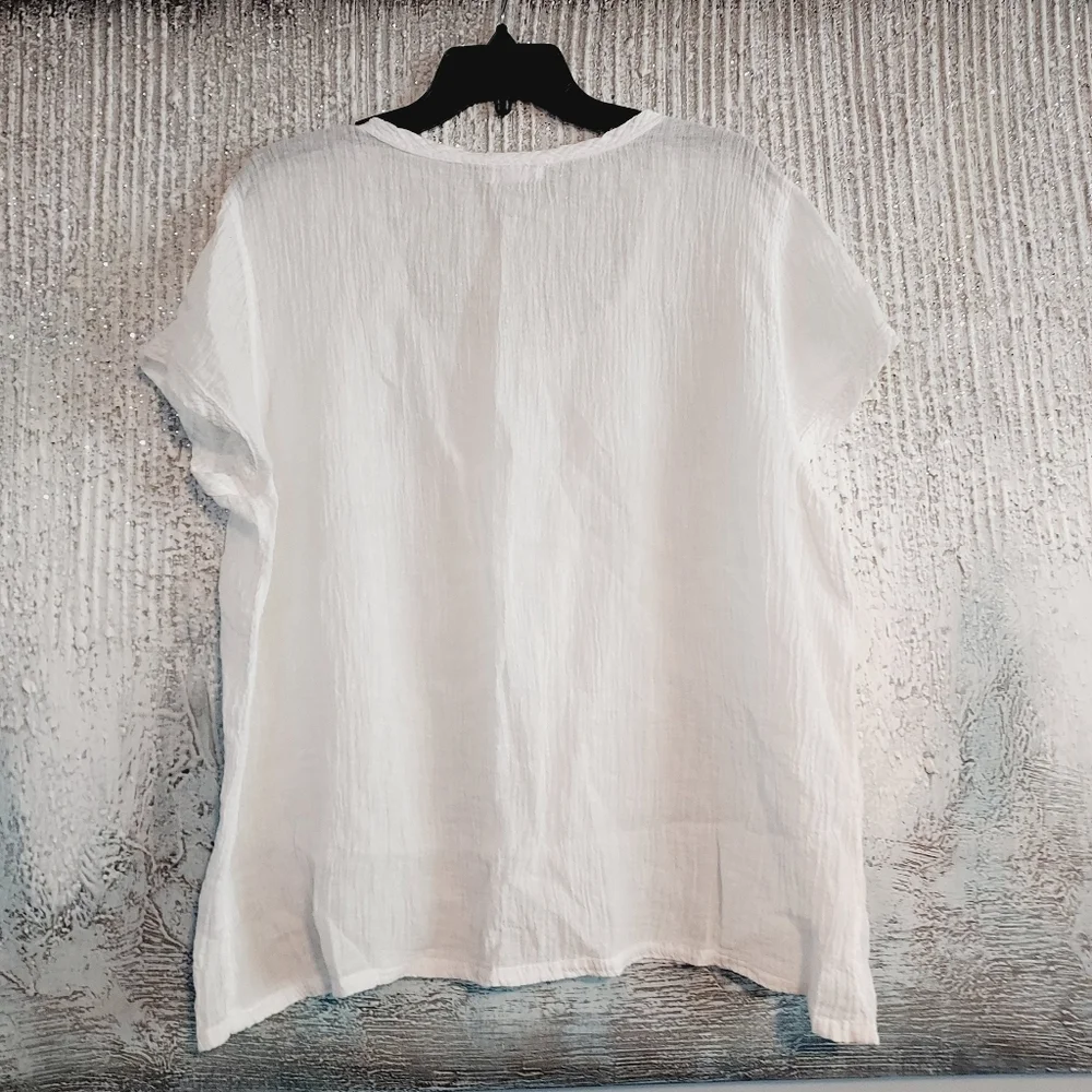 CP SHADES Two Oversized Boho linen Shirt  Sz-M_5
